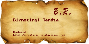 Birnstingl Renáta névjegykártya
