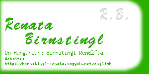 renata birnstingl business card